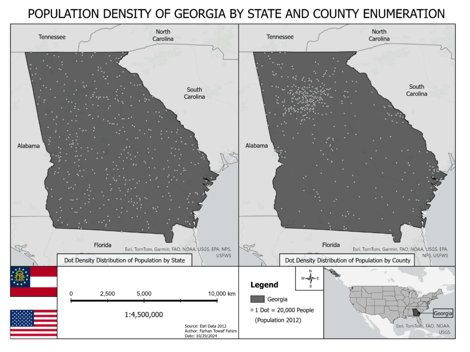 Population Density(State vs County) | Spatialnode