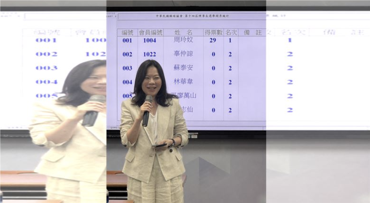 棒協理事長成世襲   中信辜仲諒→中信育樂副總周玲妏