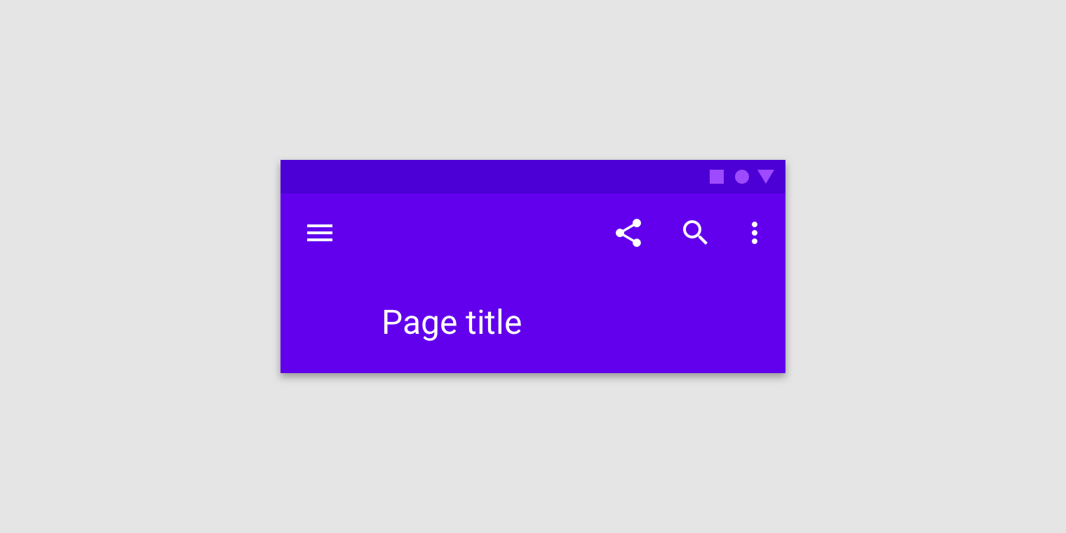 App Bars Top Material Design