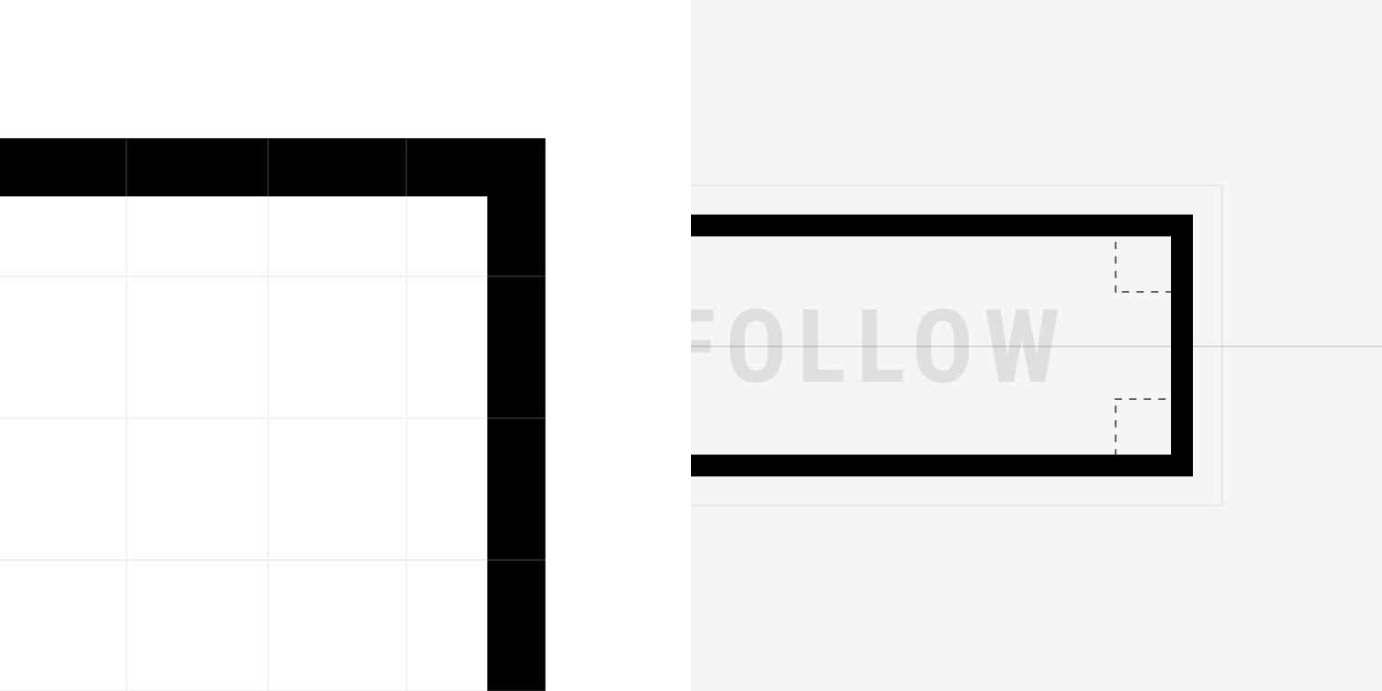Diagram of button with sharp corners