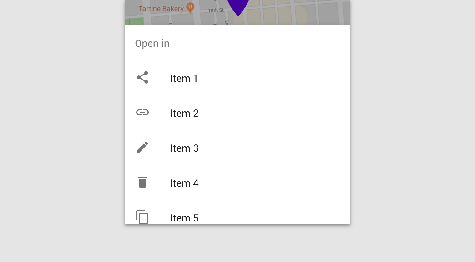 Sheets: bottom - Material Design