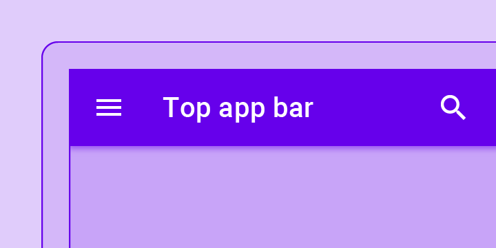 App bars: top