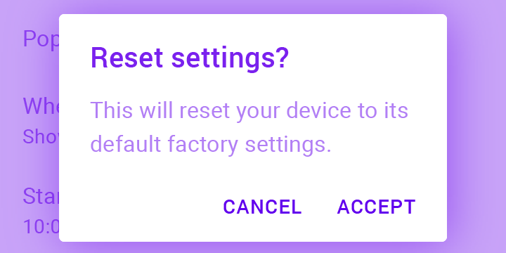 Dialogs