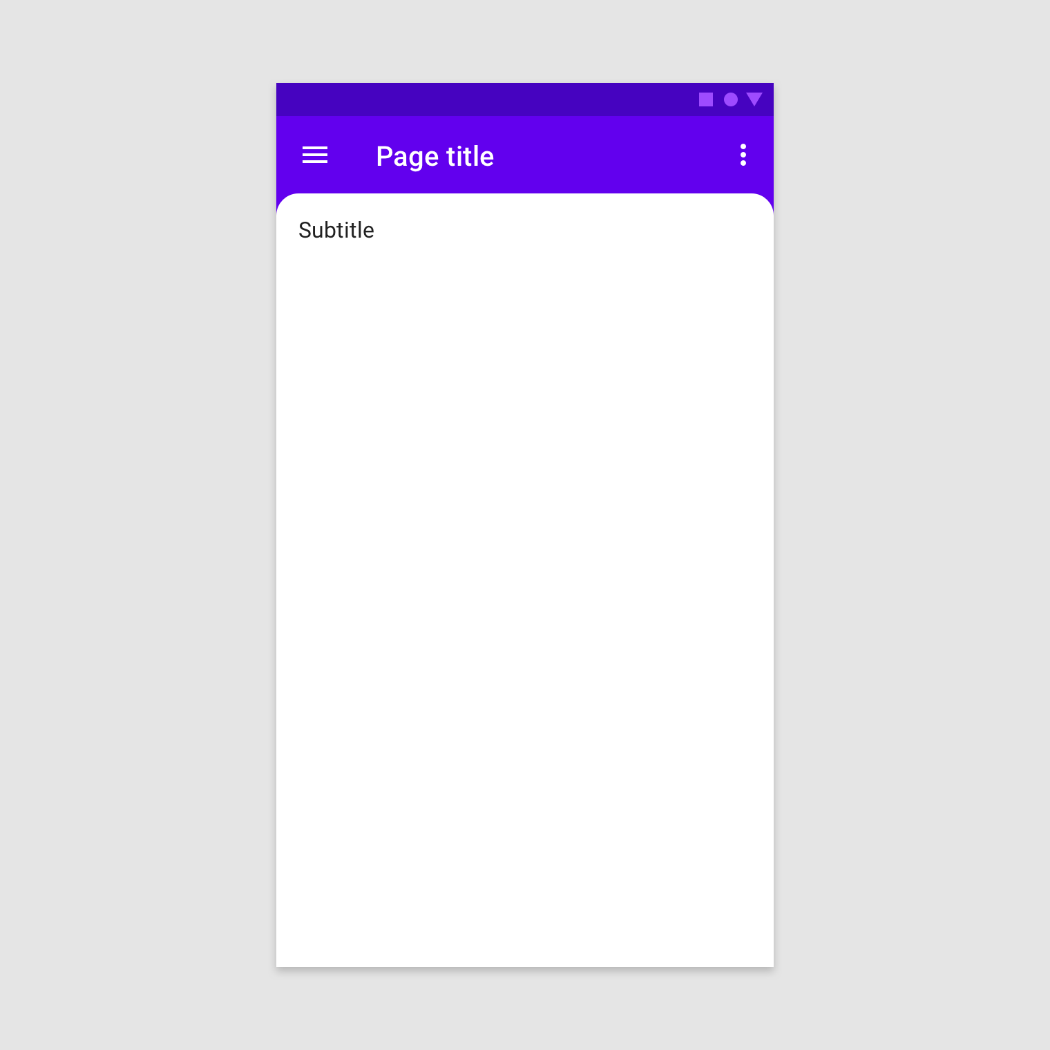 Backdrop - Material Design