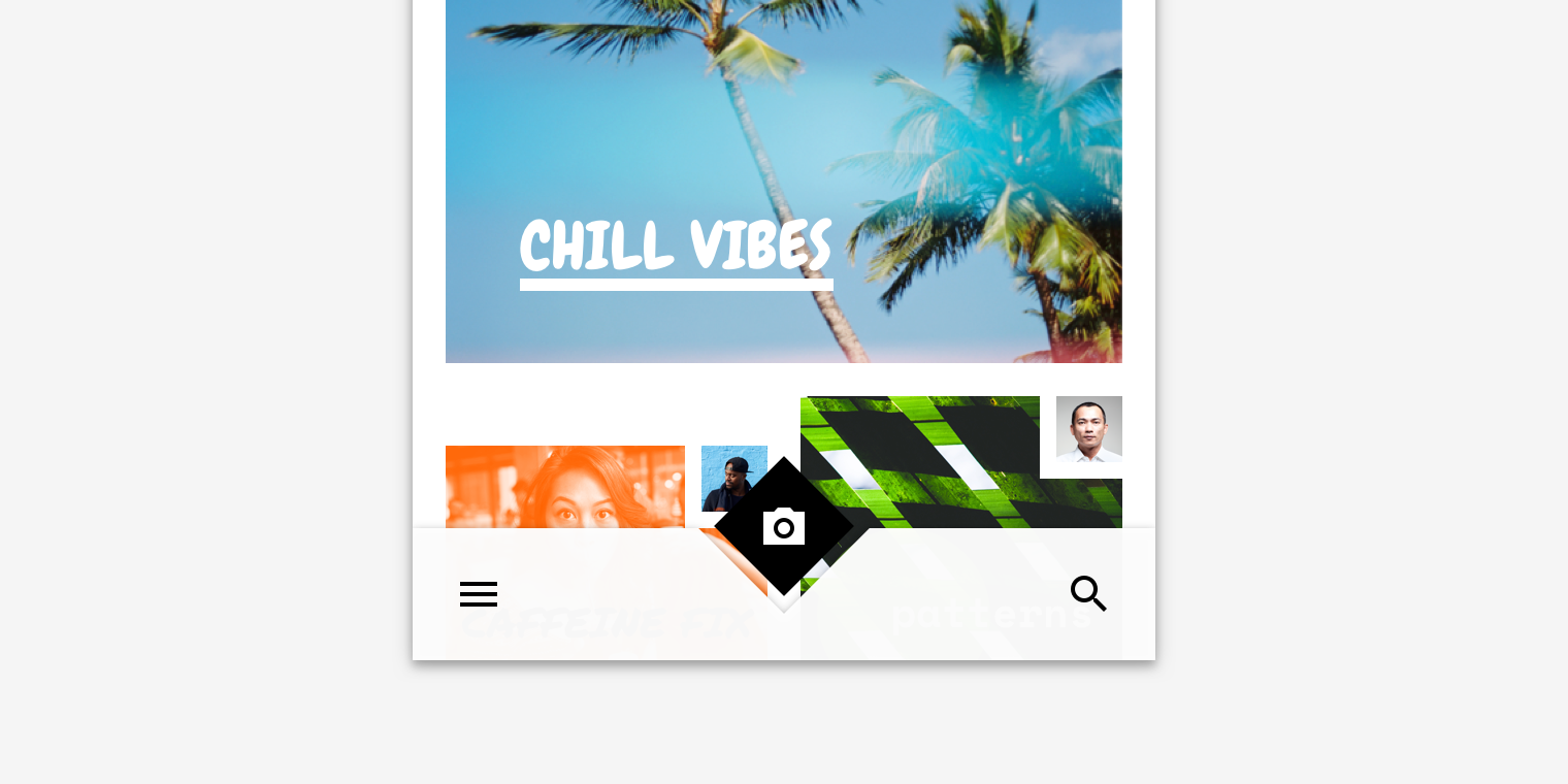 Social media vignette that demonstrates customizable bottom app bar