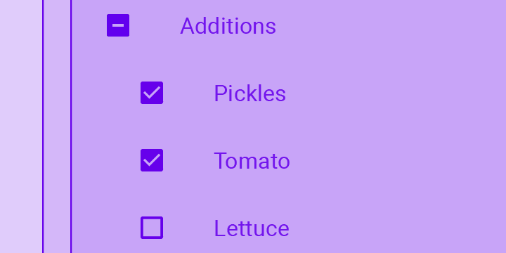 Selection controls: Checkboxes