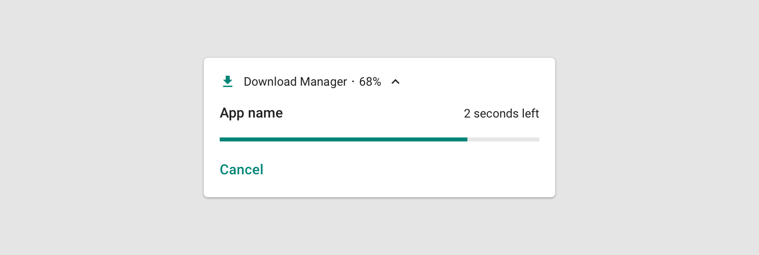 android notifications material design notification template
