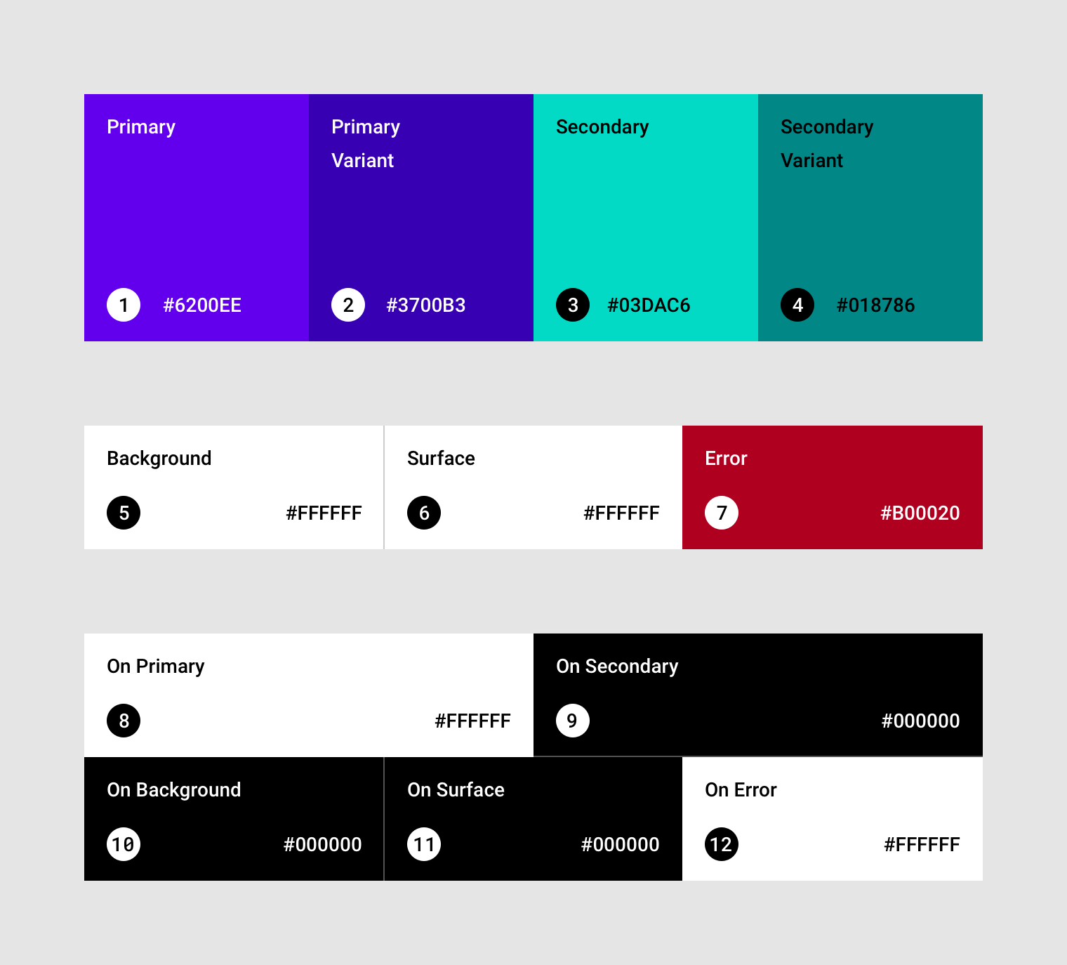 Google Chart Color List