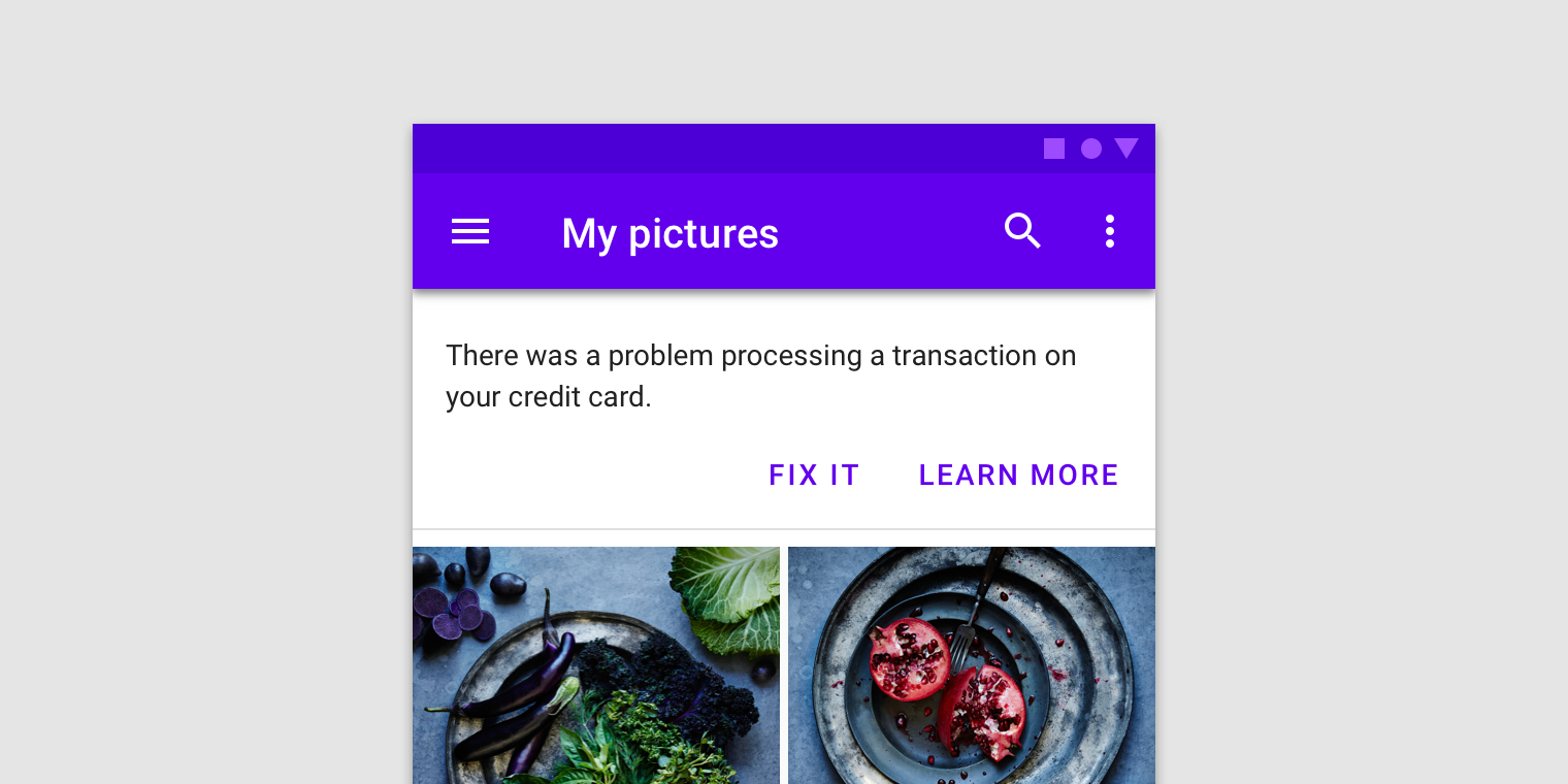 banners material design