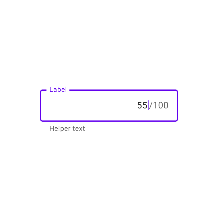 Text fields Material Design