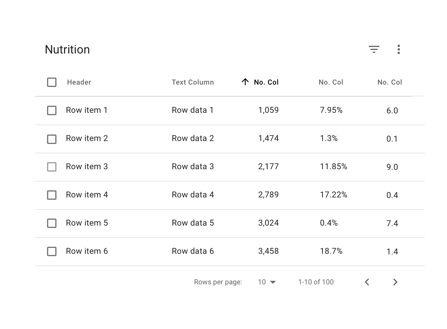 Web Table. Material Design Table. Table web Design. No data in Table CODEPEN.