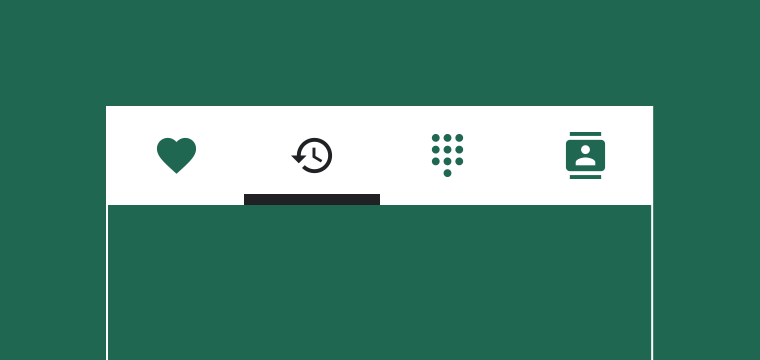 Tab layout