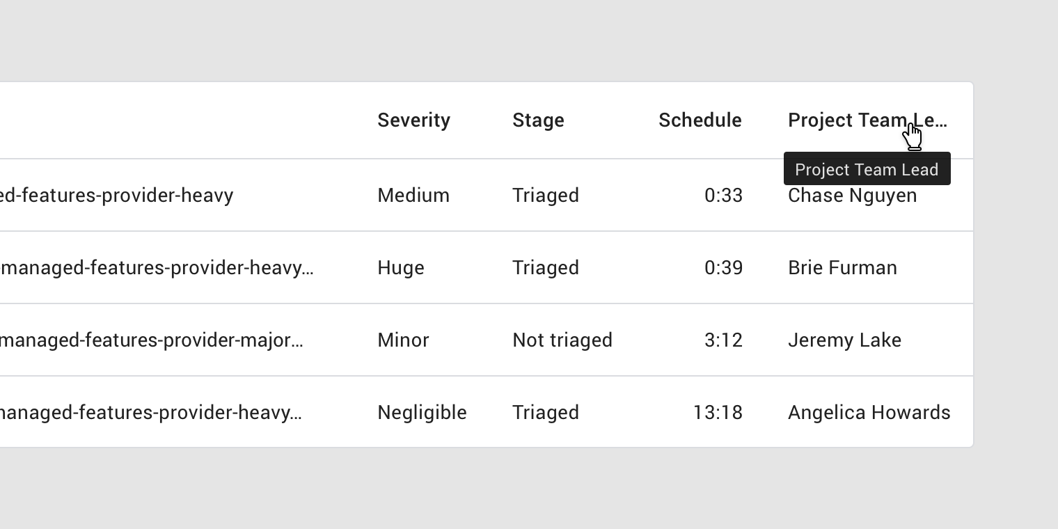 Data tables - Material Design