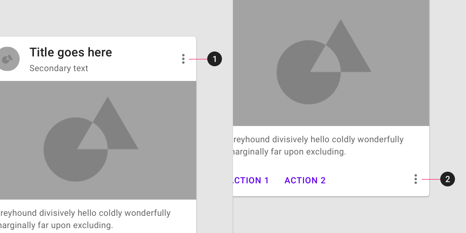 Cards Material Design