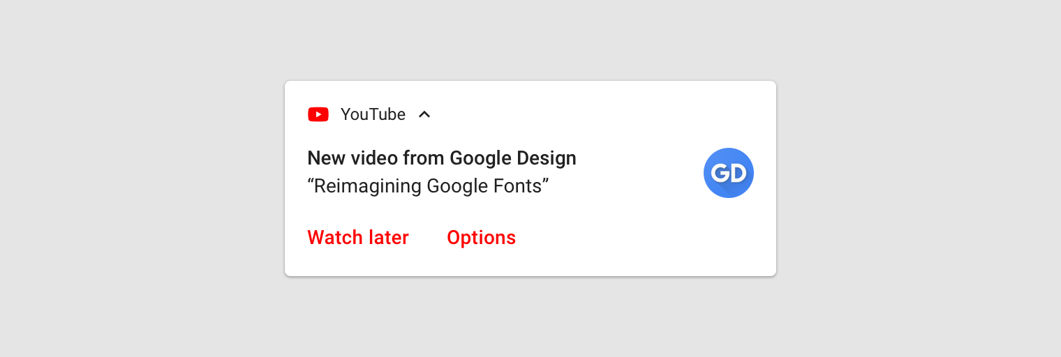 Android Notifications Material Design