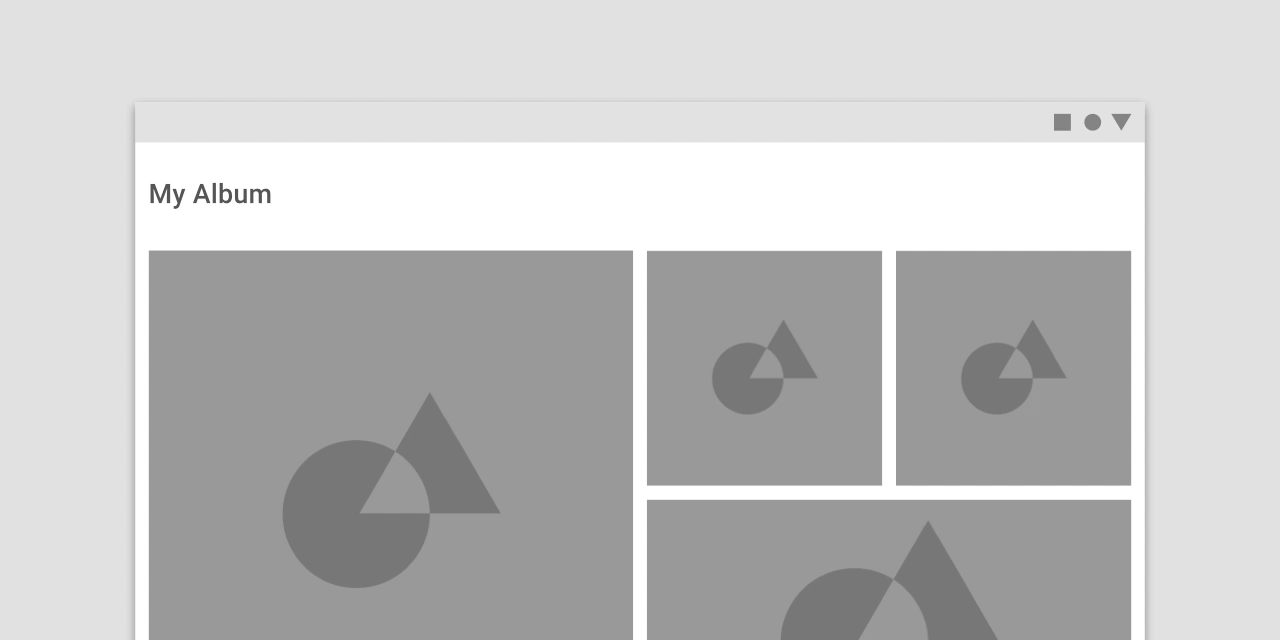 Overlay of 8dp margins on app screen with imagery