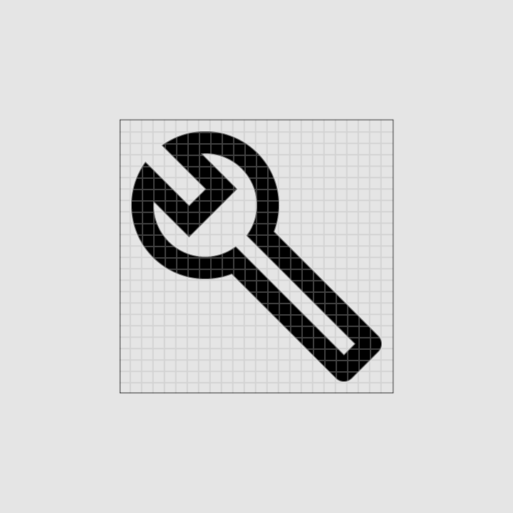 Unfilled build icon in grid