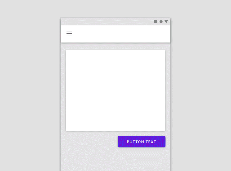 Button expands and contracts as the screen expands and contracts