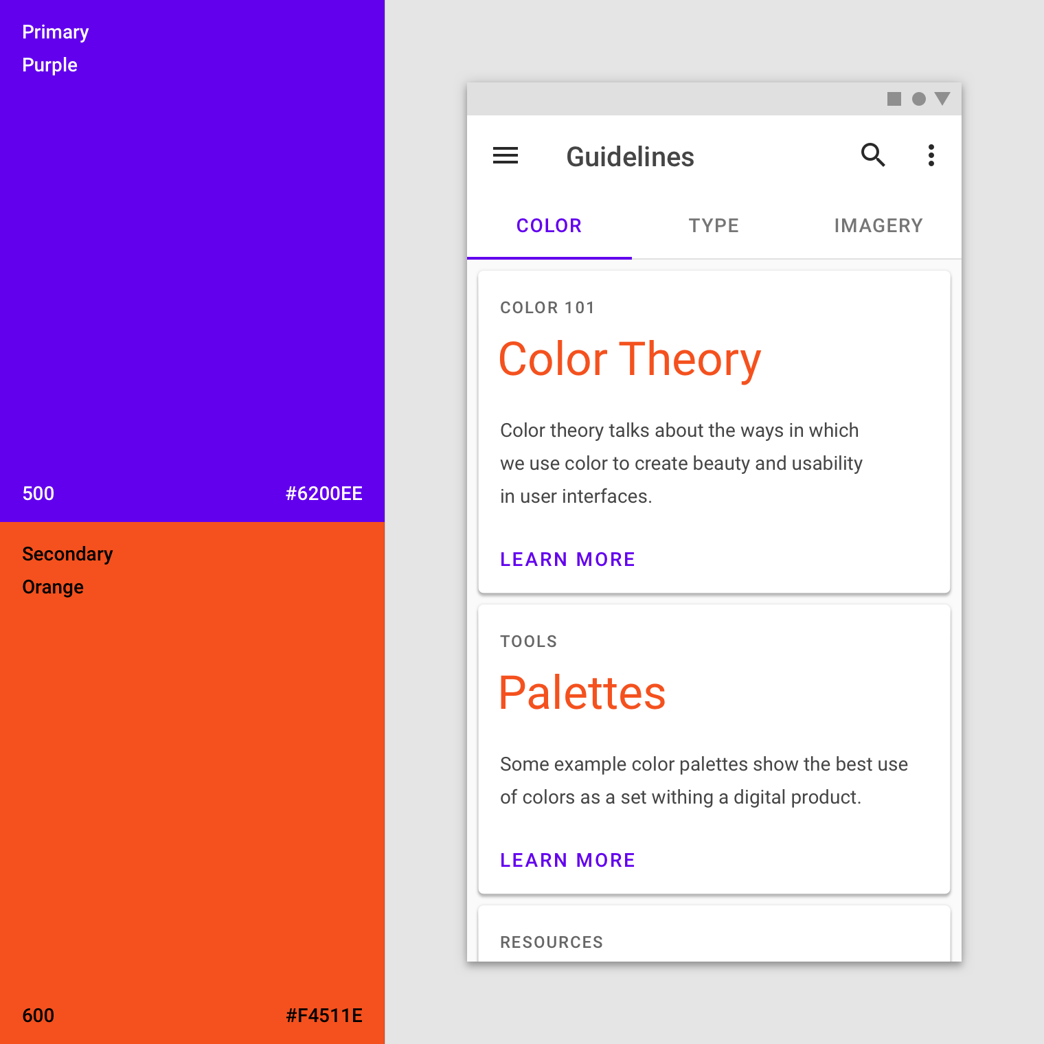 color ui websites