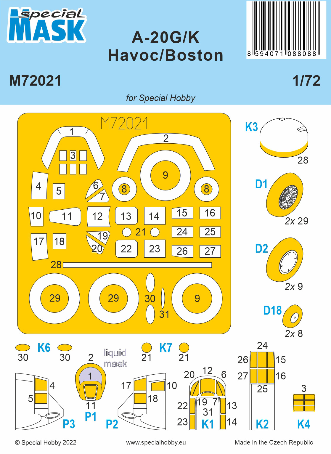 Accessoire bateau Cmk/czech master kits Radeau de sauvetage pour