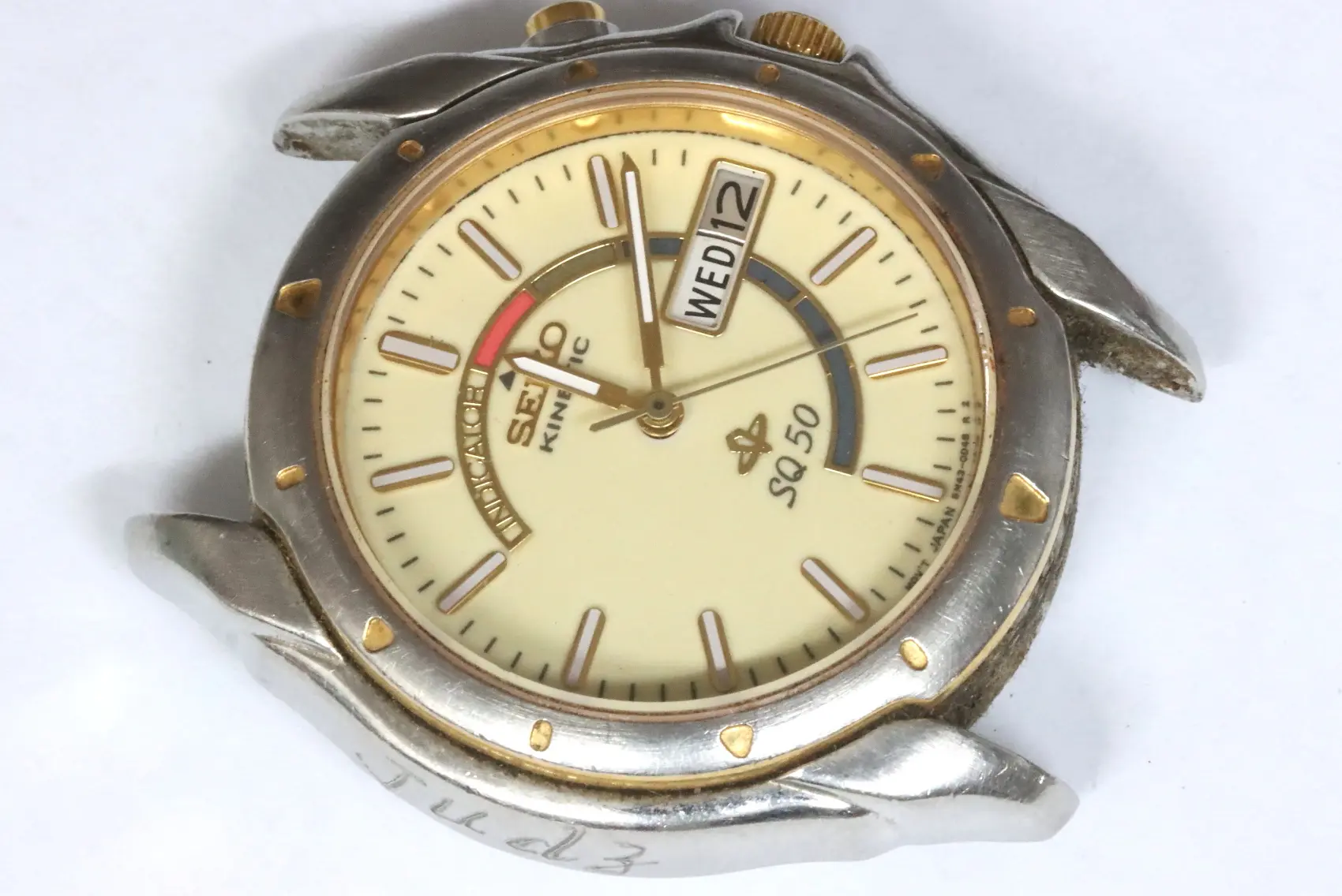 Seiko 5M43-0C20 kinetic men's watch for parts Speedtimerkollektion