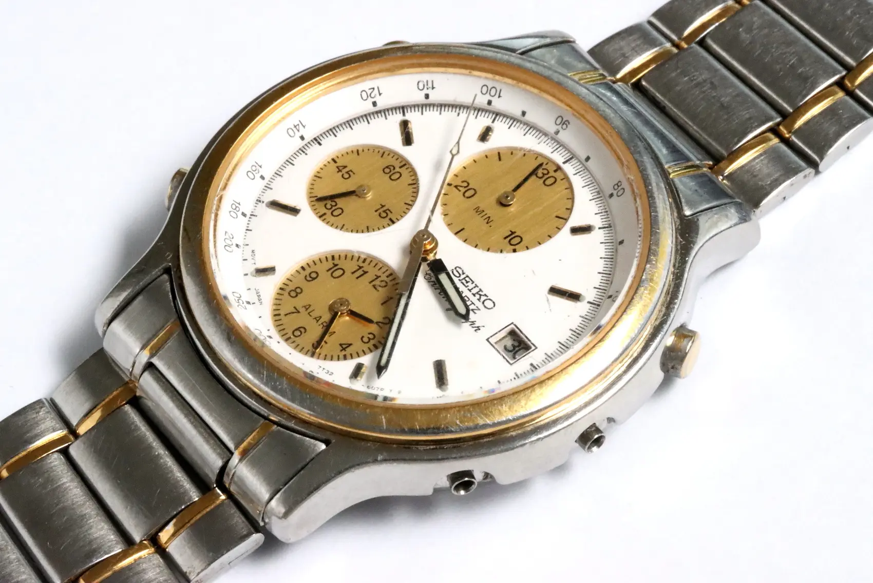 SEIKO セイコー CHRONOGRAPH クロノグラフ「7T32-6K50」デイト 