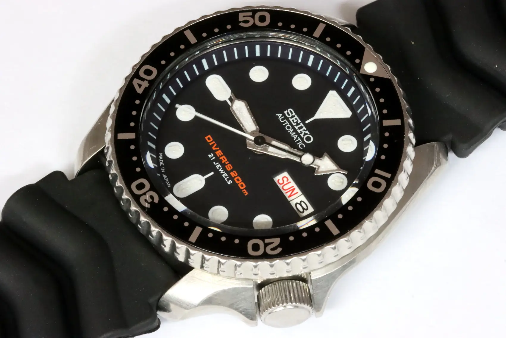 【SEIKO】SKX007J 7S26-0020 日本製ブラックボーイ 美品 SEIKO】セイコー『ブラックボーイダイバーズ』SKX007J 7S26-0020 91