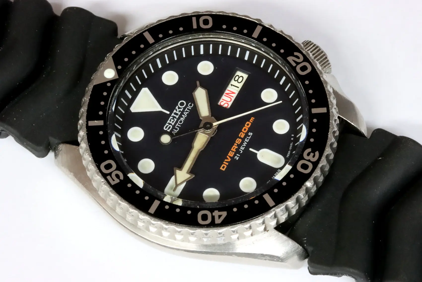 SEIKO SKX0077S26-0020 【美品】 Seiko SKX007 7S26-0020 Prospex Men's Black Watch Black | eBay