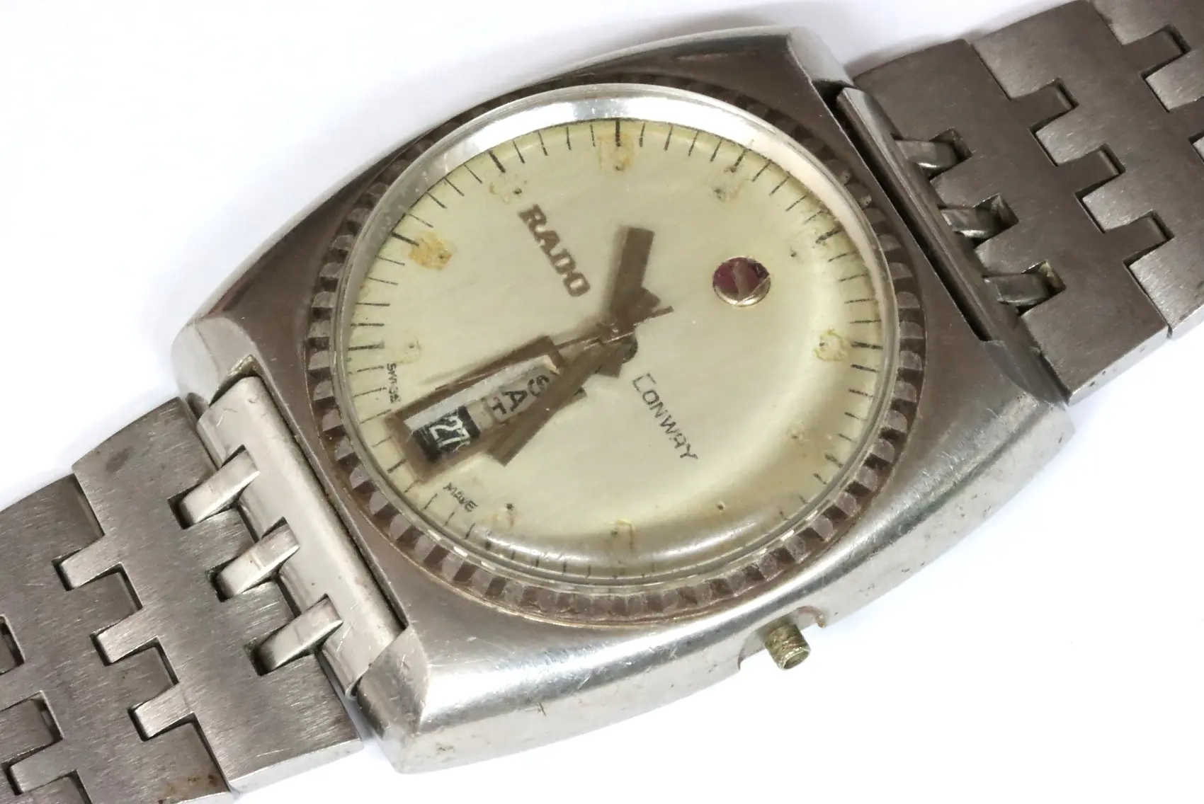 naeemSEIKO＆ RADO CONWAY Rado conway incomplete men's watch for spares restore