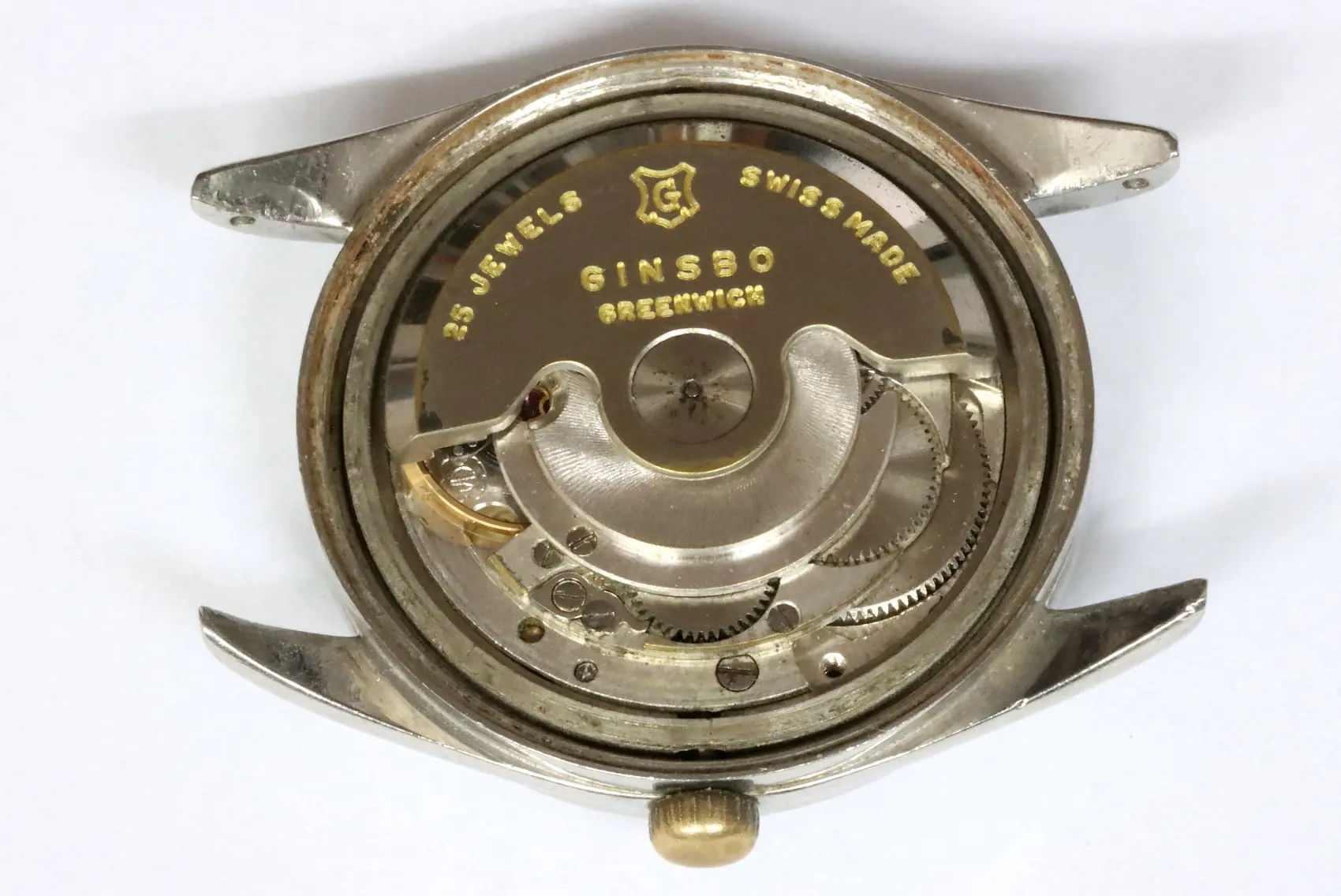 Ginsbo greenwich ETA 2378 men's watch for spares restore