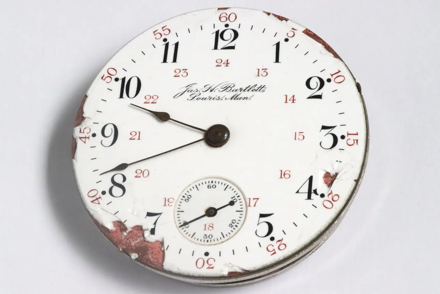 Bartlett incomplete pocket watch movement in poor condition ...