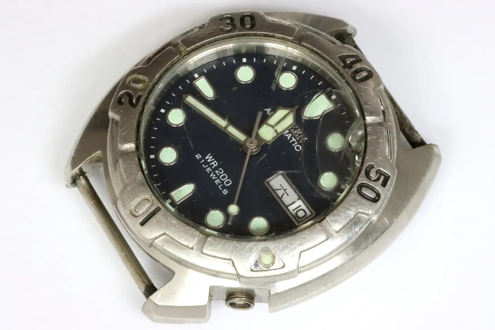 Citizen 8200-S003113-HST diver's watch found as is and incomplete