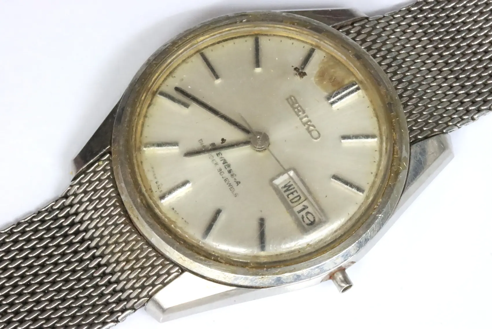1円 セイコー ビジネスA 8306-8020 SS AT/自動巻 シルバー文字盤 