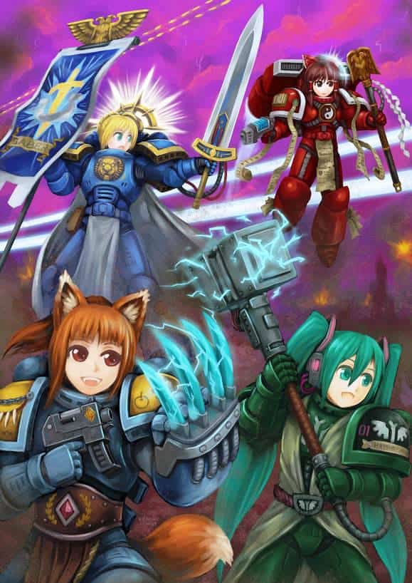 40k anime pic of the day spikey bits 40k anime pic of the day spikey bits