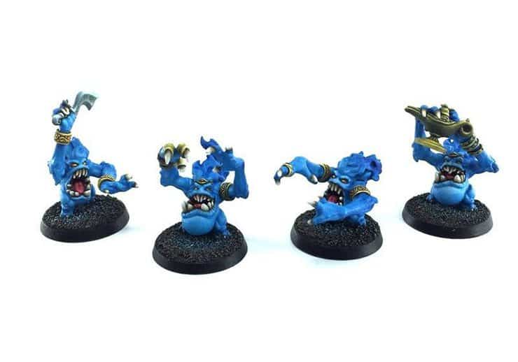 New Blue Amp Fire Daemon Miniatures From Bitspudlo Spikey Bits