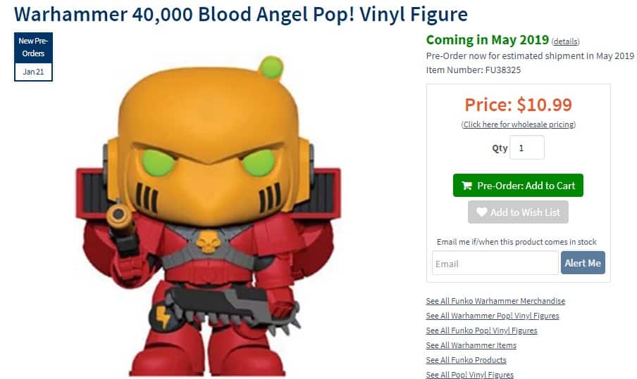 Warhammer 40k Funko Pop! Figure Prices Spotted - Spikey Bits