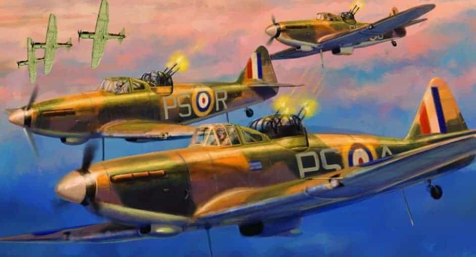 Boulton Paul Defiant Squadron For Blood Red Skies Spikey Bits