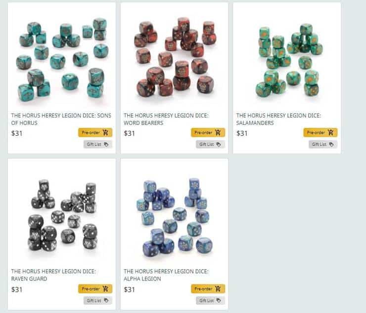 World PreOrders New Primarch, Legion Dice & Crusade!