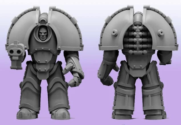 space marine terminator patterns pepakura