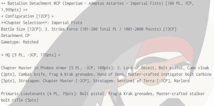 sentinels of terra chapter tactics