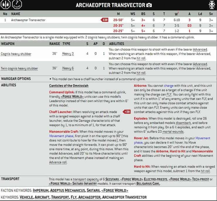 free download archaeopter 40k