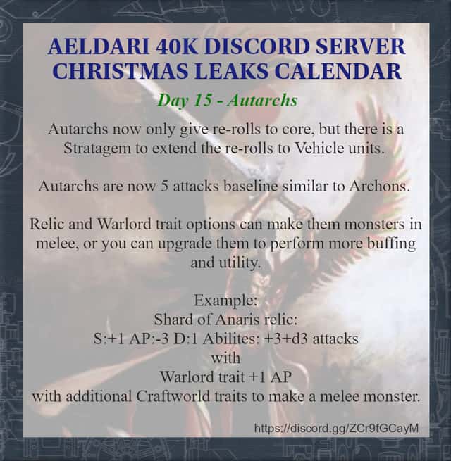 Eldar advent engine day 15 