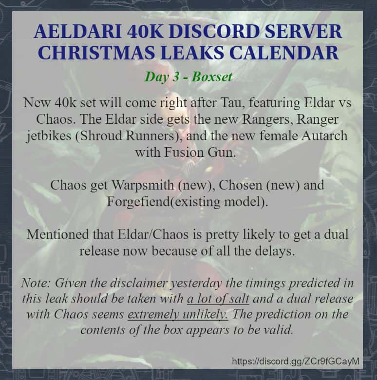 eldar christmas läckor