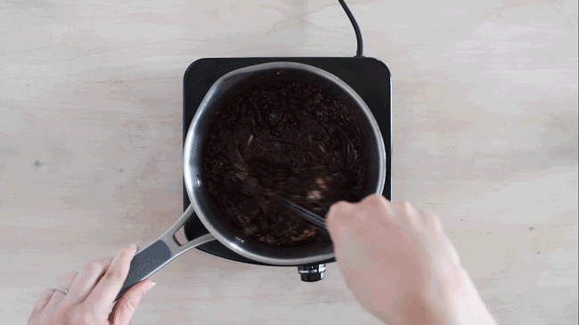 melted chocolate gif