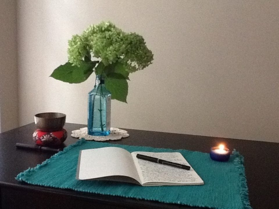 journal lays open on table with lit candle journal lays open on table with lit candle