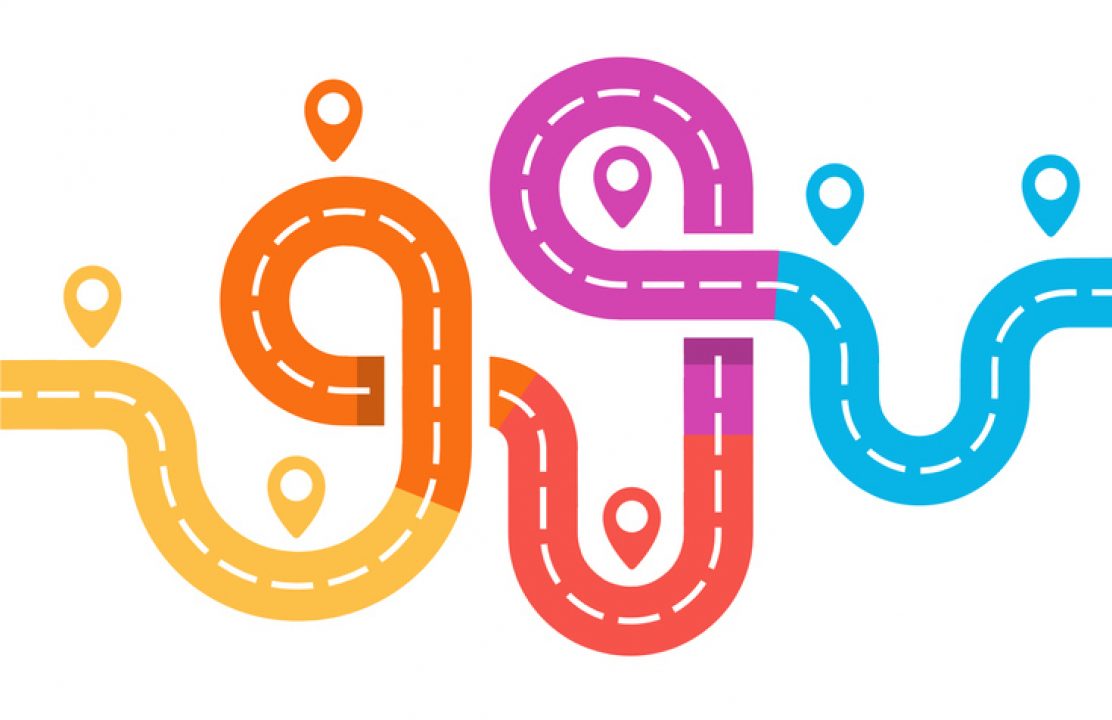 intersecting colorful paths vector intersecting colorful paths vector