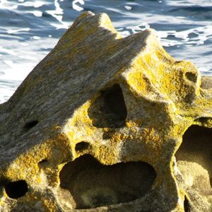 Heart rock on beach