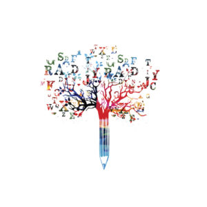 Word tree funneling into a pencil