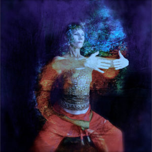 Woman in Qigong pose