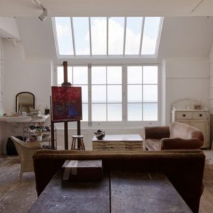 Artist loft with big windows